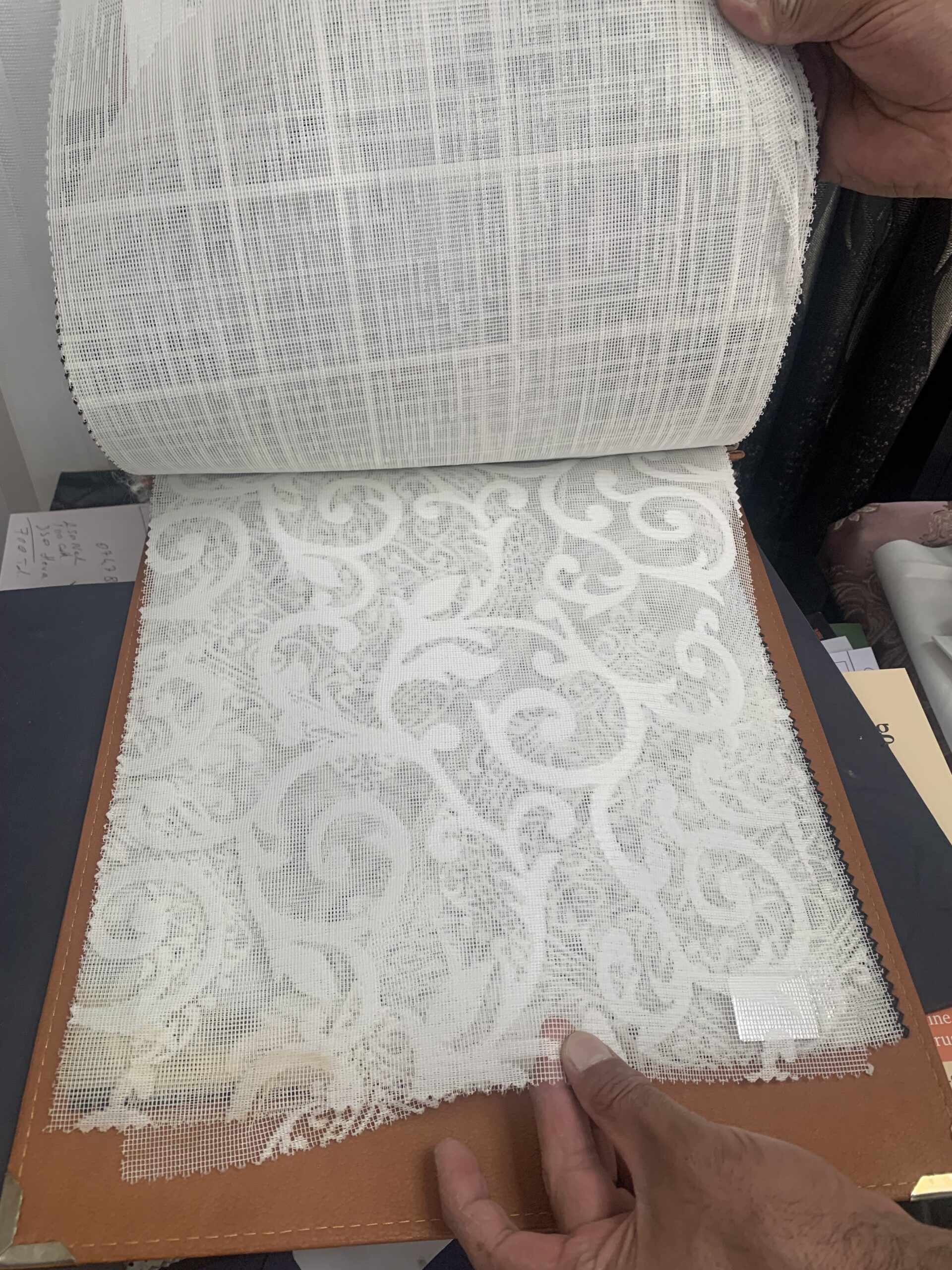 Bespoke tailoring swatch