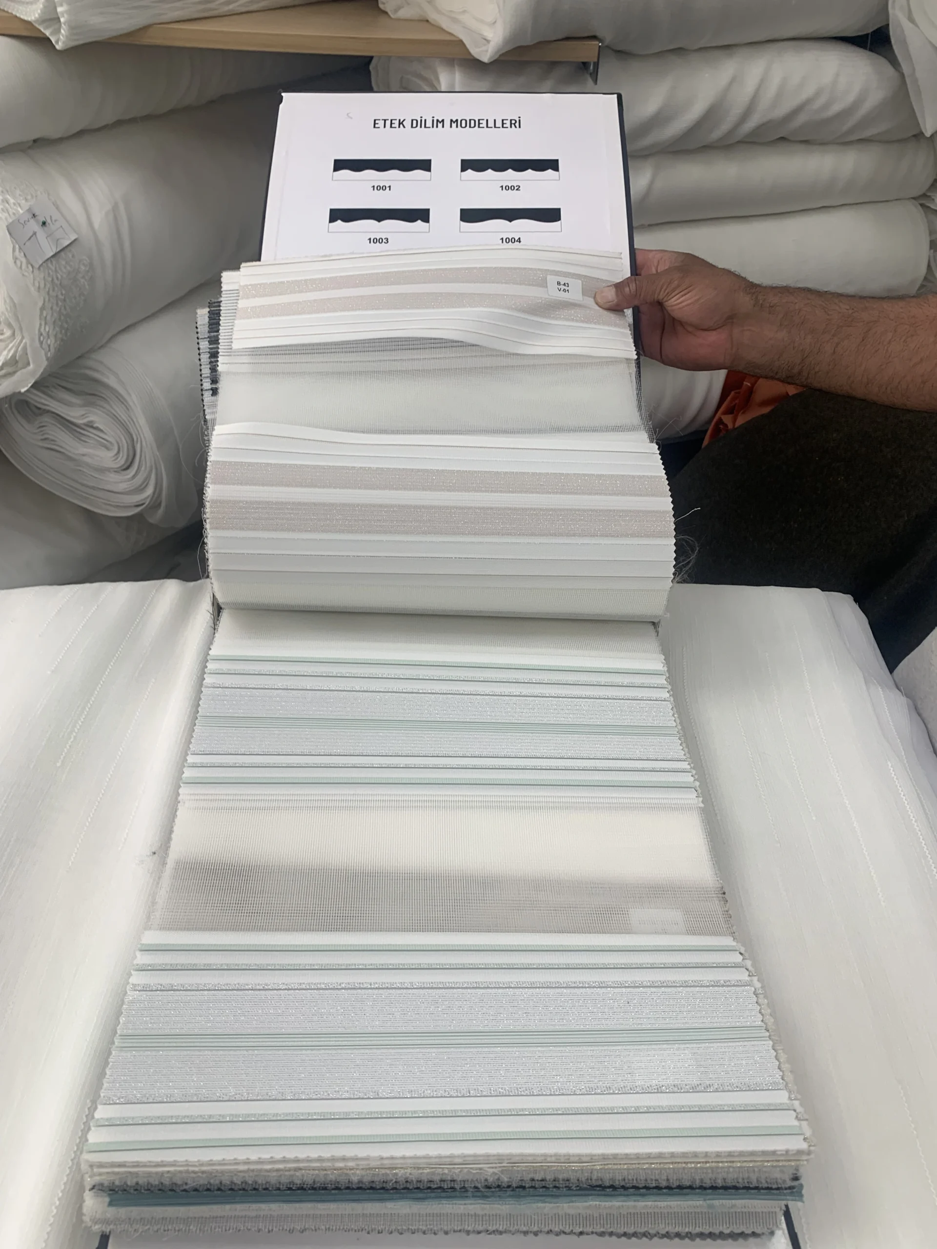 Bespoke tailoring swatch