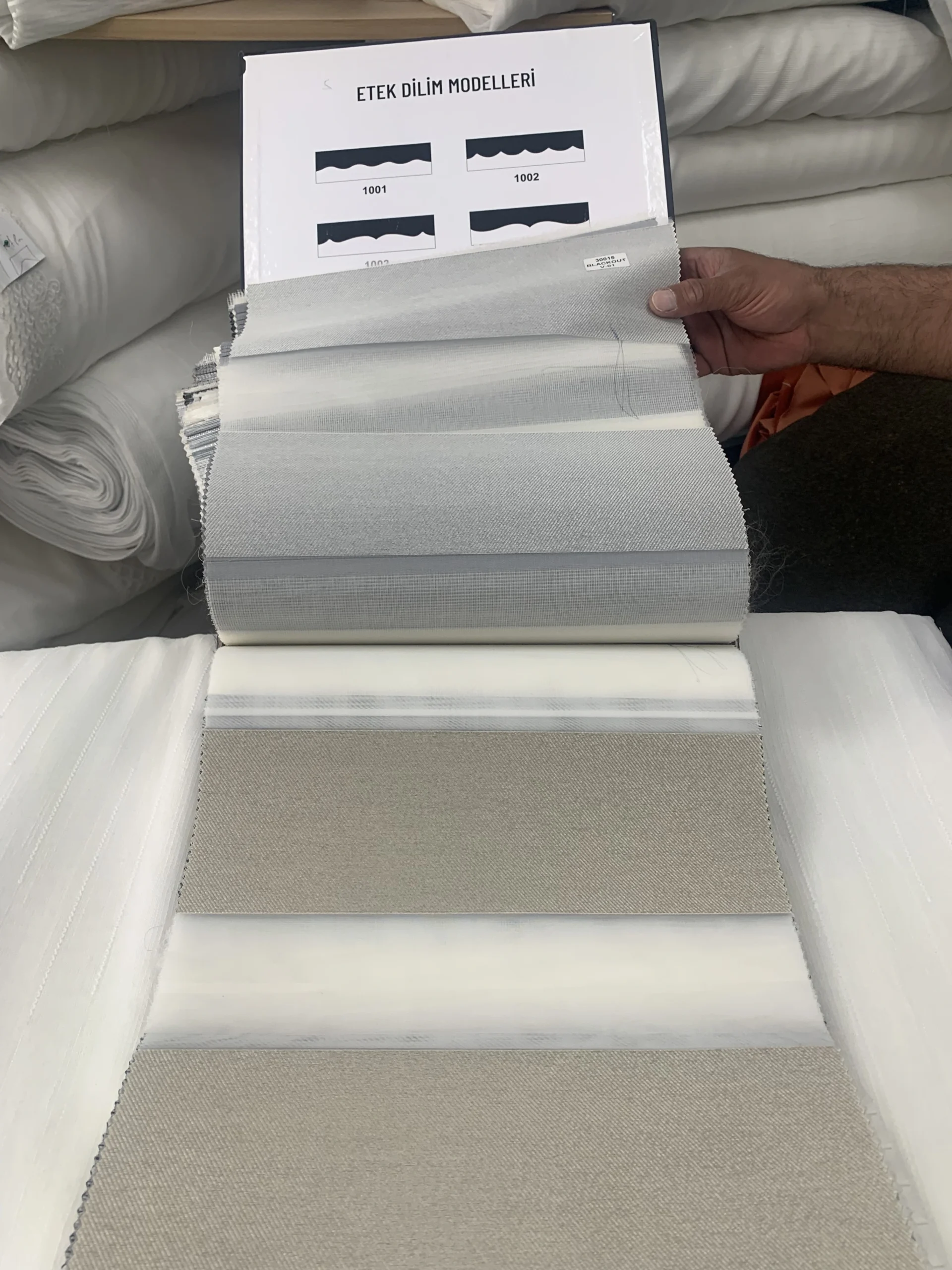 Bespoke tailoring swatch