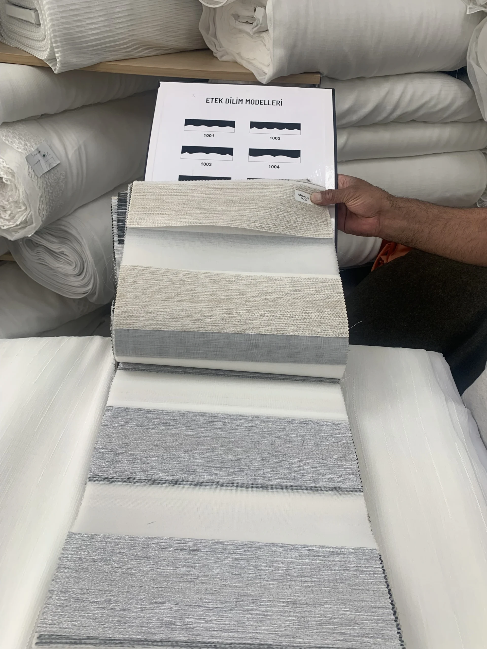 Bespoke tailoring swatch